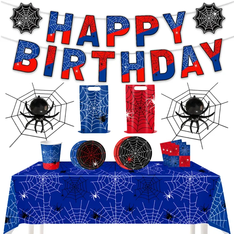 Spider Party Tableware & Decor Set 1
