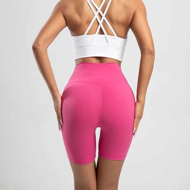 High Waist Yoga Biker Shorts 6