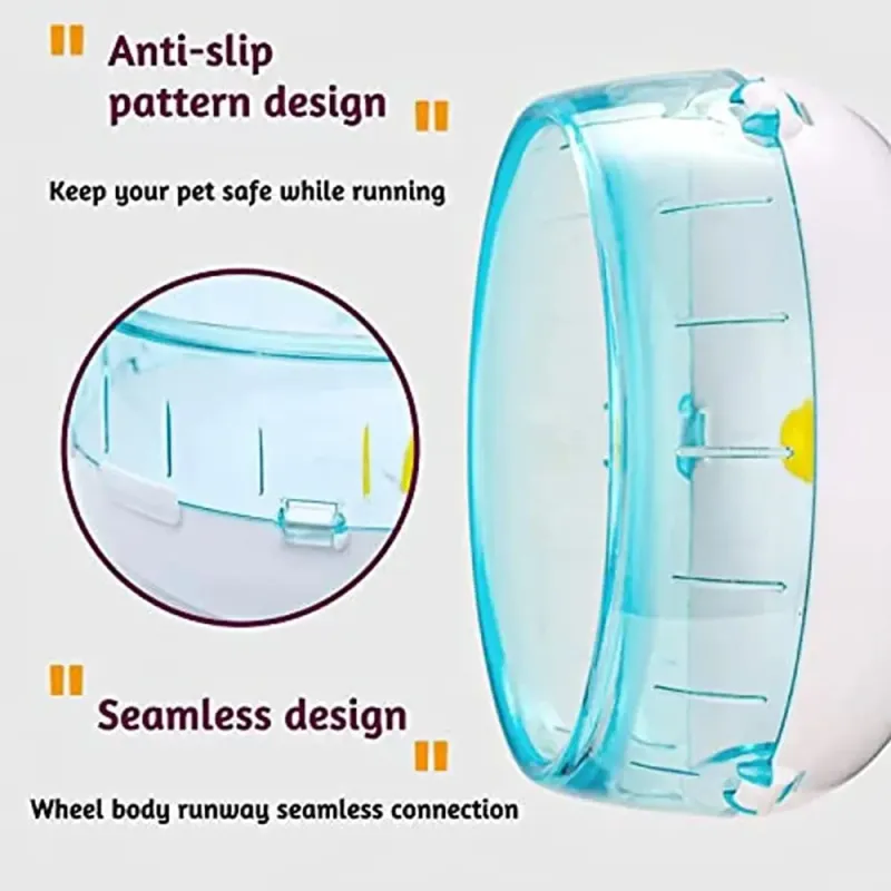 Silent Transparent Hamster Wheel 4