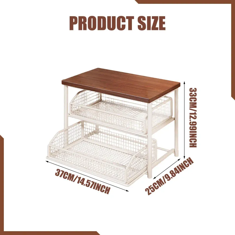 2-Tier Coffee Organizer Station 6