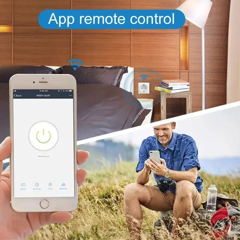 Tuya WiFi Smart Socket EU Plug 20A 5
