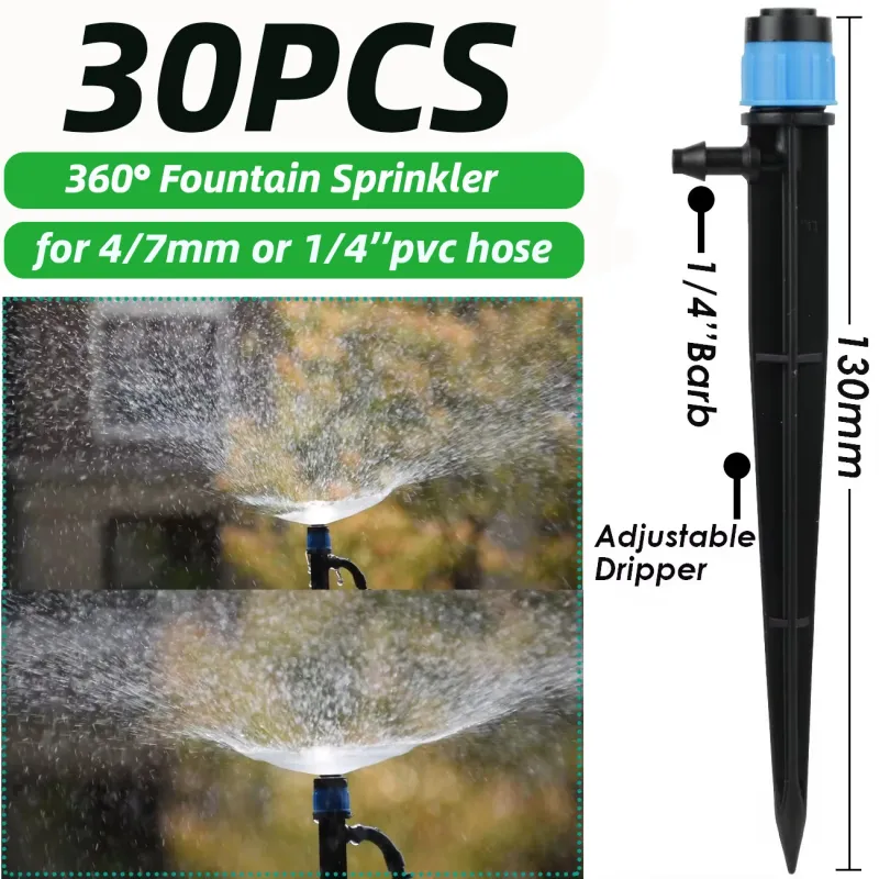 30pc 360° Garden Sprinkler Nozzle Kit 2