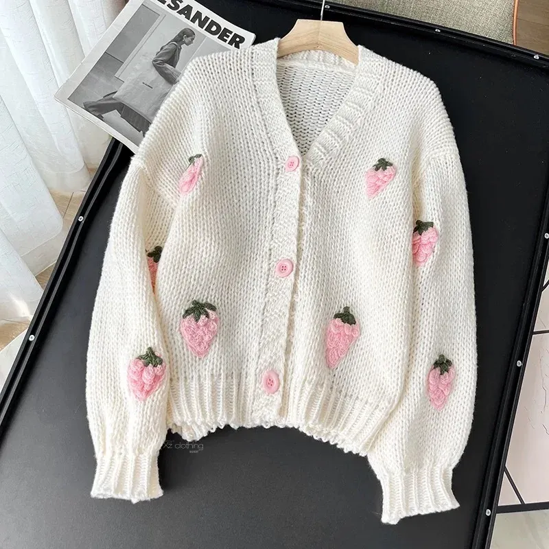Strawberry Preppy Cardigan - Spring 2026 4