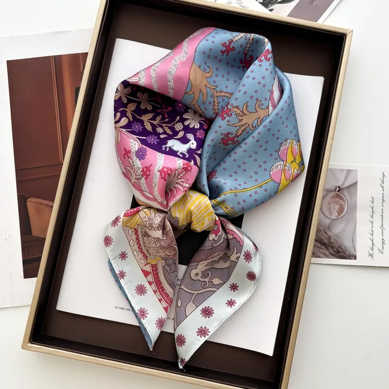 Luxury Silk Square Scarf 1