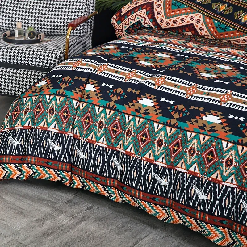 Boho Striped Geometric Bedding Set 3pcs 3