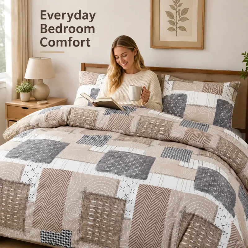 Boho Patchwork Duvet Cover Set 4