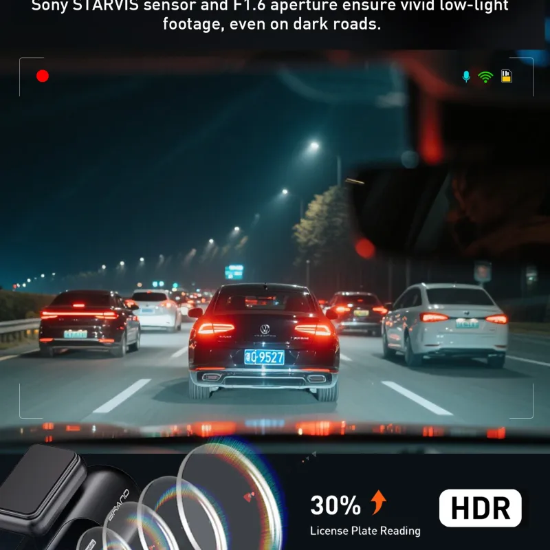 4K Dual Dash Cam with Night Vision 3