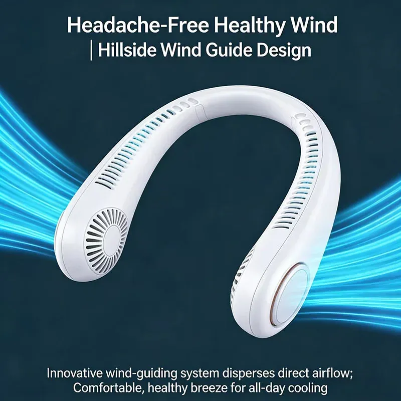 Portable Bladeless Neck Fan USB Rechargeable 2