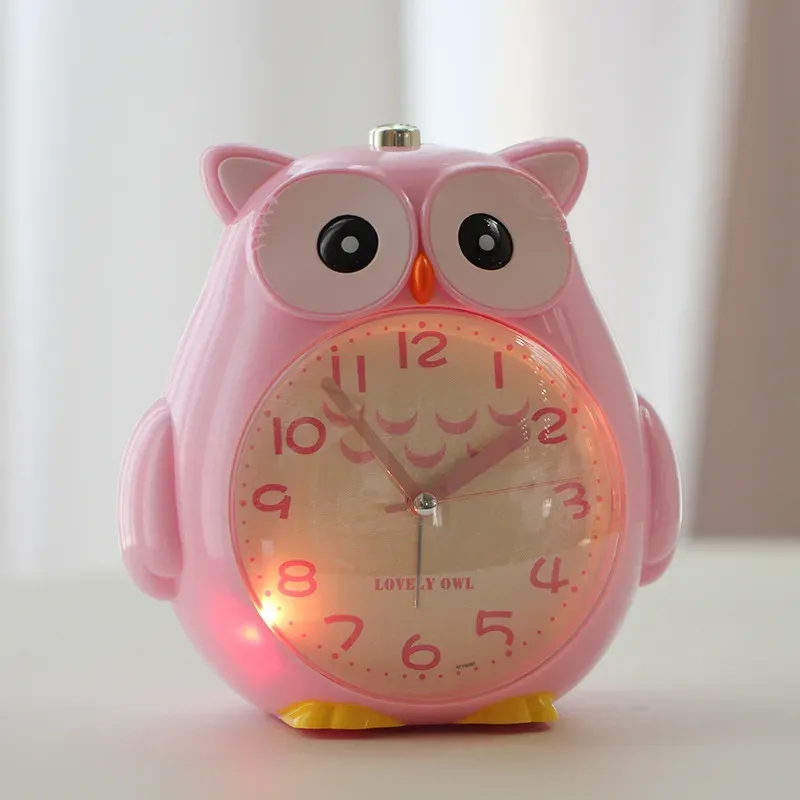 Cartoon Owl Alarm Clock with Night Light 3