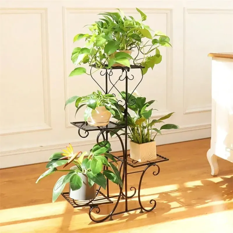 4 Tier Metal Plant Rack 3