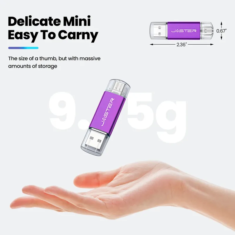 2-in-1 Type C USB Flash Drive Metal 2