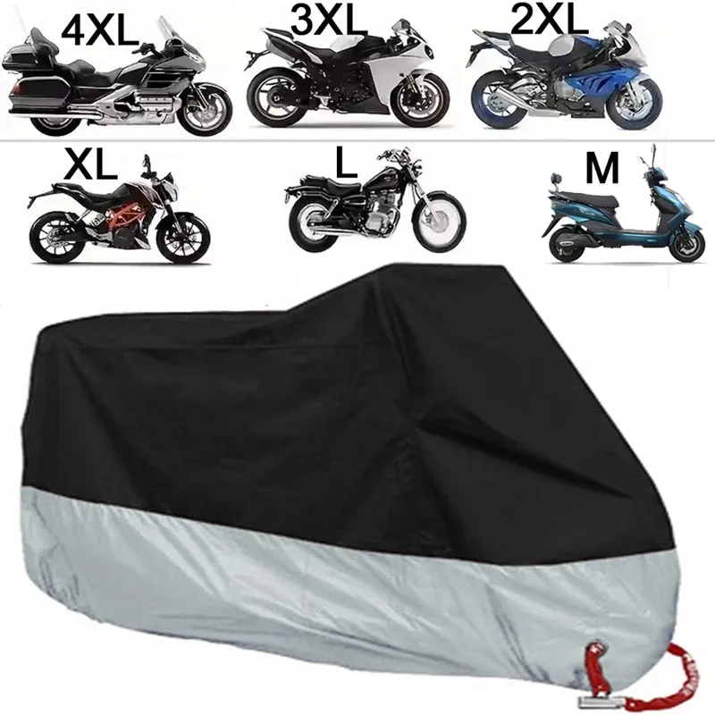 All Season Motorcycle Cover Sun Reflective Waterproof UV Protection M-4XL 1
