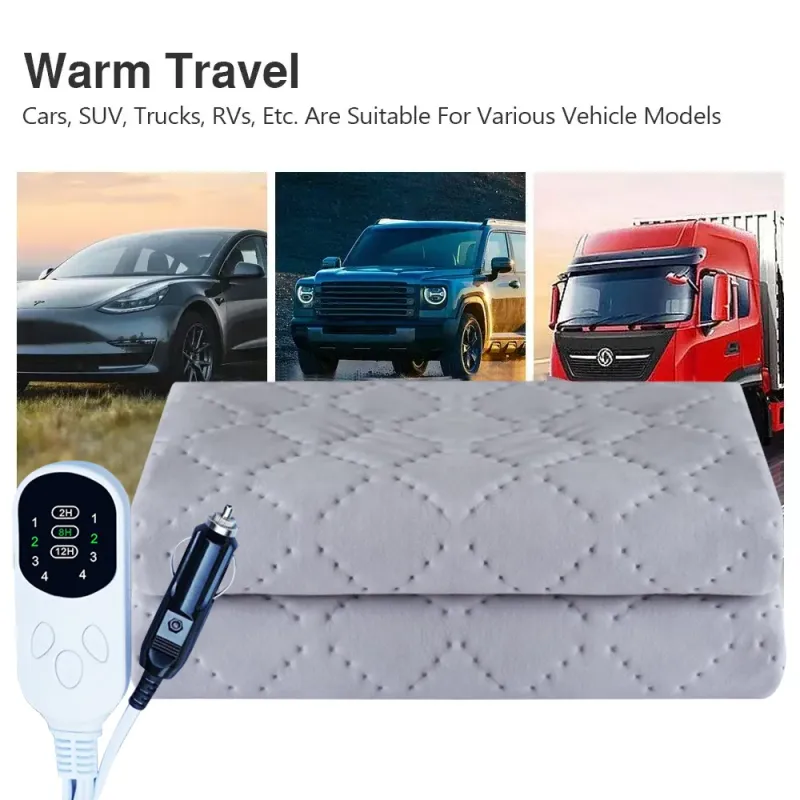 12V Car Electric Heating Blanket Pad 2