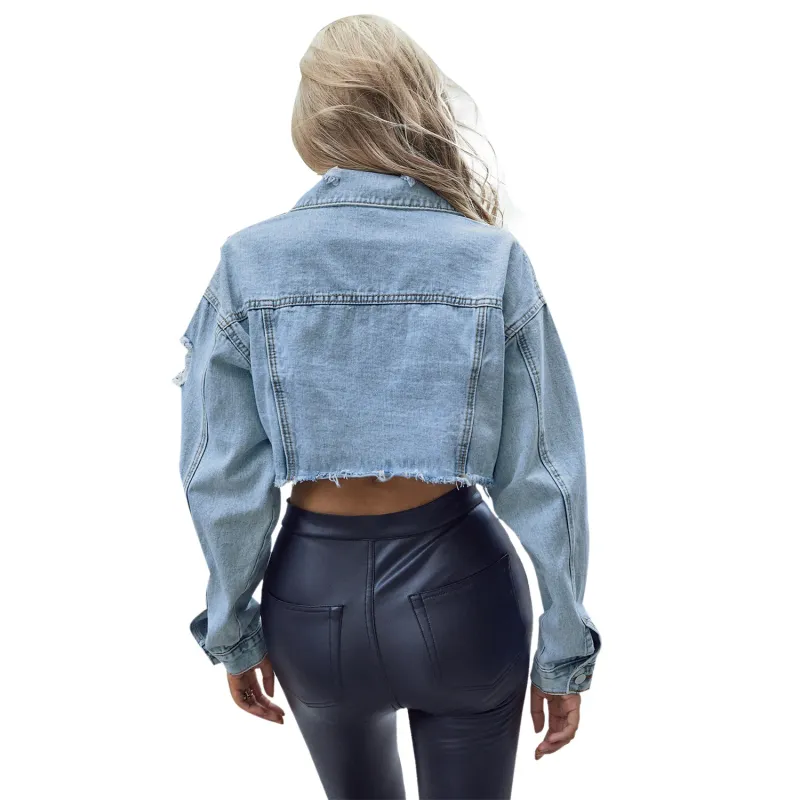 Women's Short Denim Jacket Slim Fit 2
