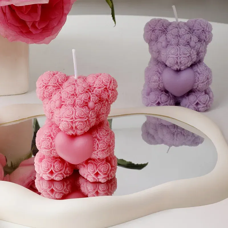 Rose Bear Scented Candle Gift 2