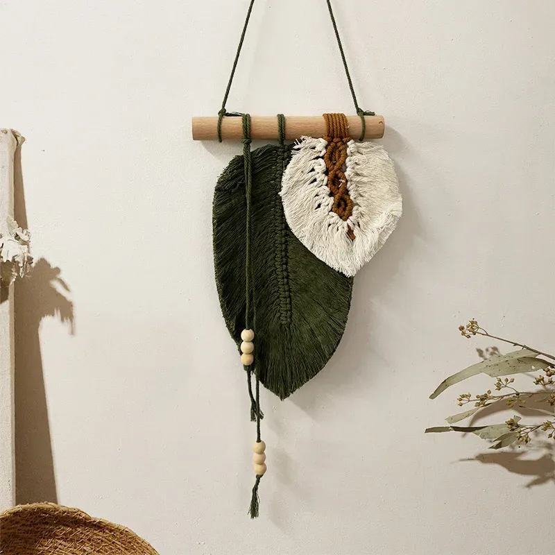 Boho Macrame Leaf Wall Hanging 5