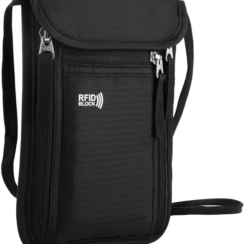 RFID Neck Wallet Passport Organizer 1