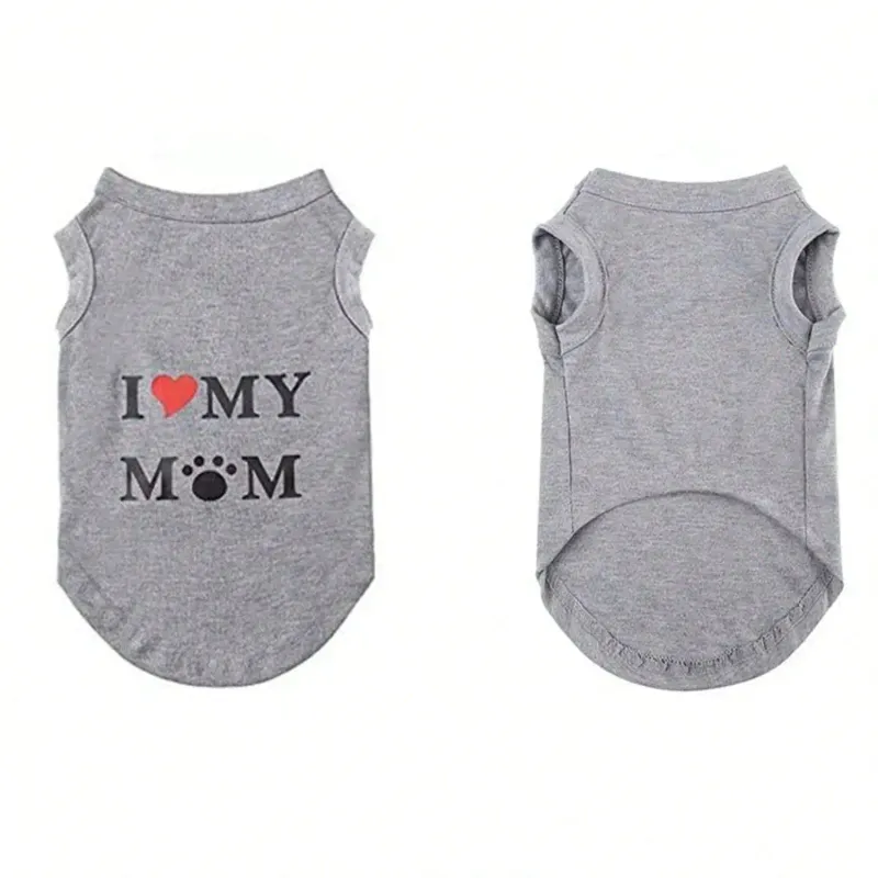 Lovely Pet Print Vest T-Shirt 3