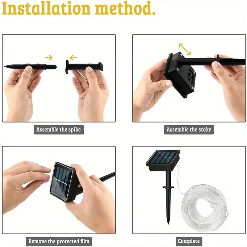Solar LED String Lights - Outdoor Waterproof 6