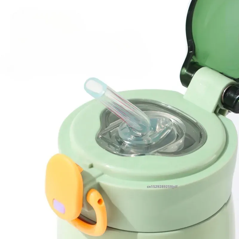 304 Stainless Steel Insulated Thermos Cup with Straw 3