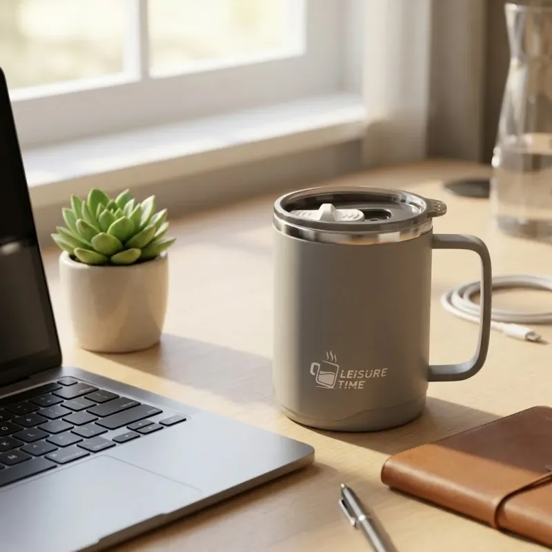 Insulated Coffee Mug with Handle 2