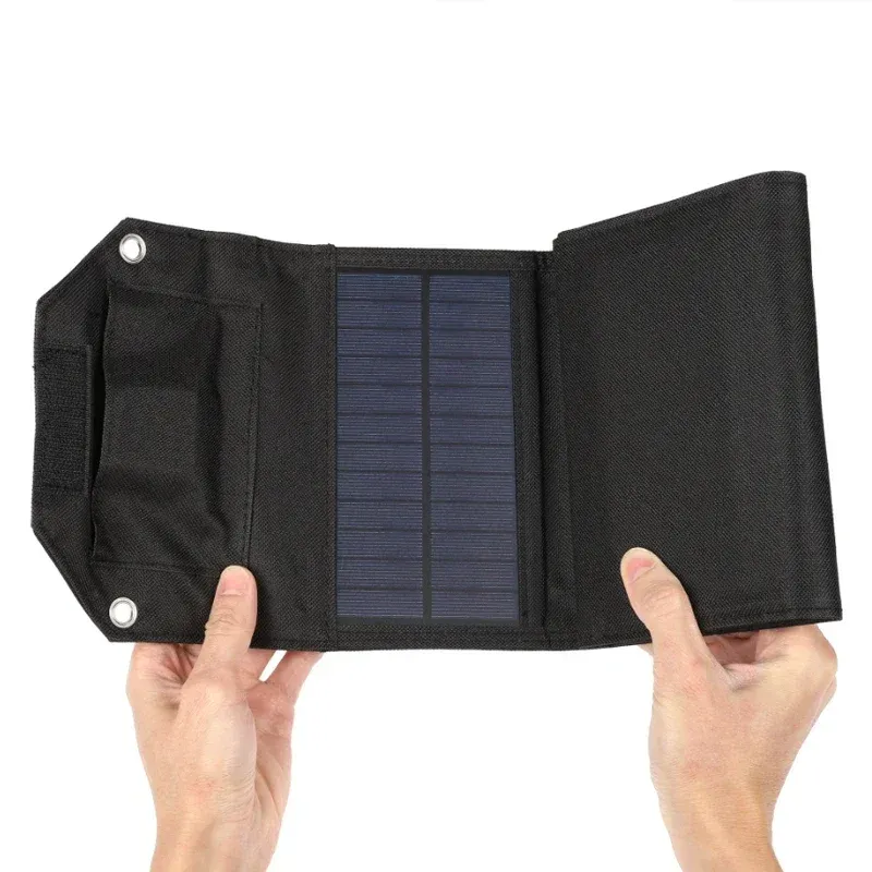 60W 80W 100W складна сонячна панель 5В USB портативний складний мішок зарядний пристрій для телефону, для кемпінгу на відкритому повітрі, водостійкий павербанк 4