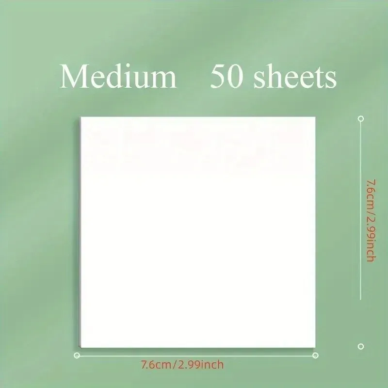 Transparent Waterproof Sticky Memo Pad (50 Sheets) 4