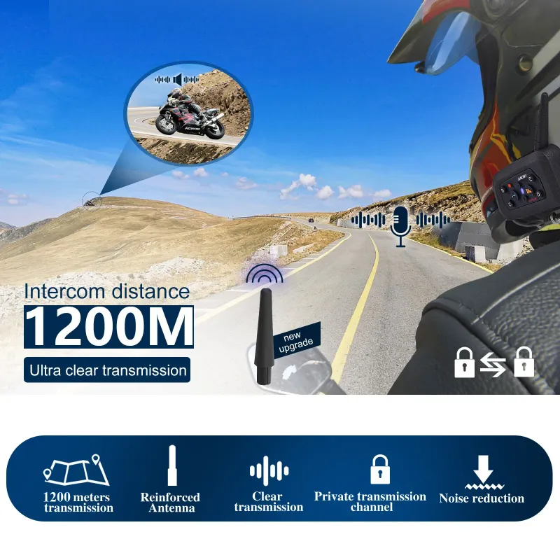 XINOWY V6 Plus Motorcycle Bluetooth Headset 4