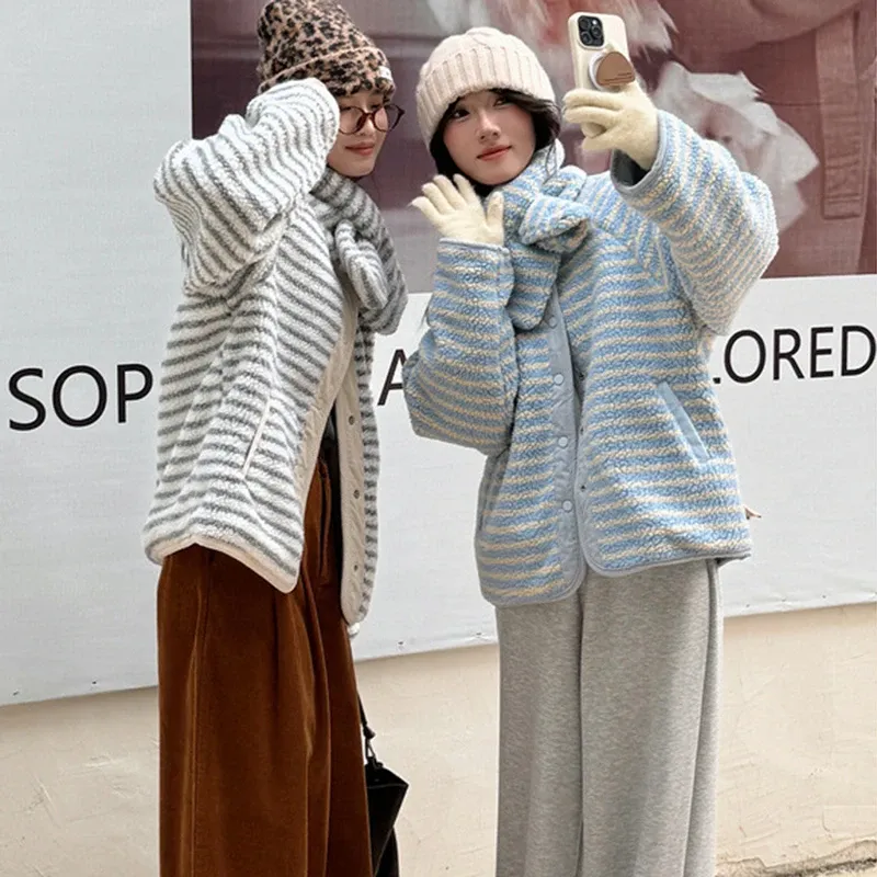 Y2K Korean Cotton-Padded Winter Coat 3