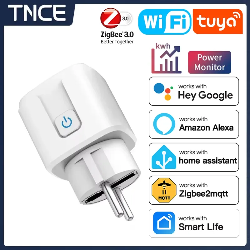 Умная розетка TNCE TUYA с мониторингом потребления электроэнергии 1