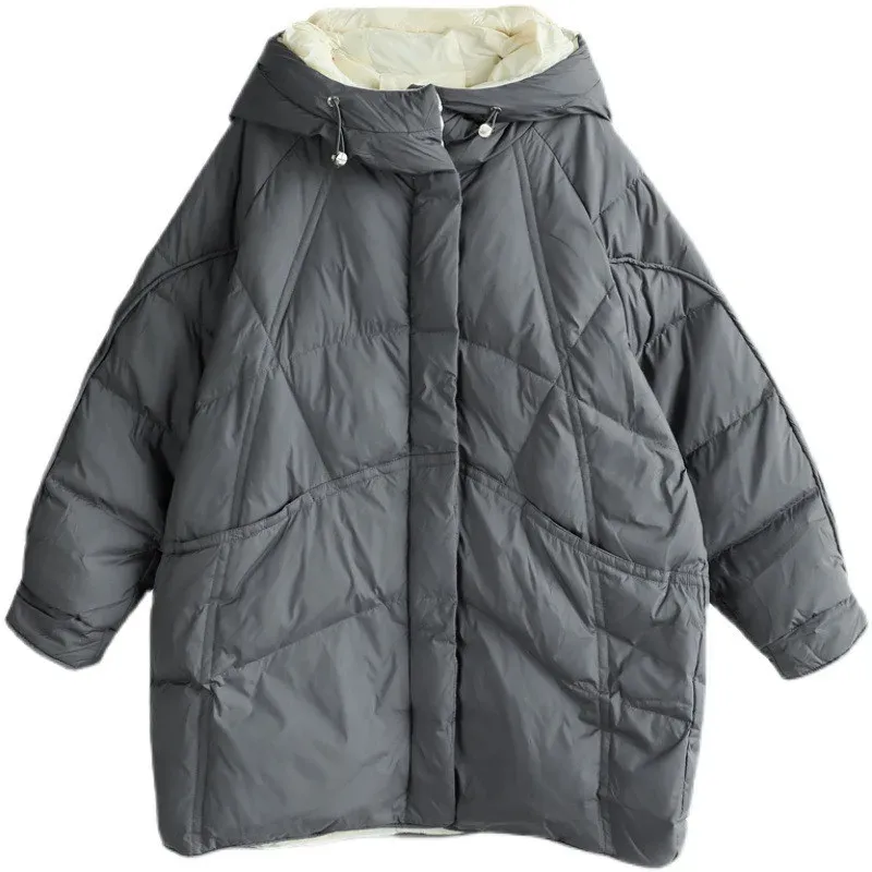 Women's Long Hooded Down Puffer Coat 5