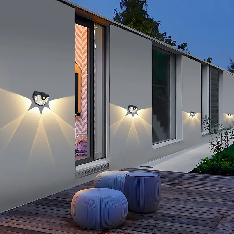Solar Motion Sensor Wall Lights 4