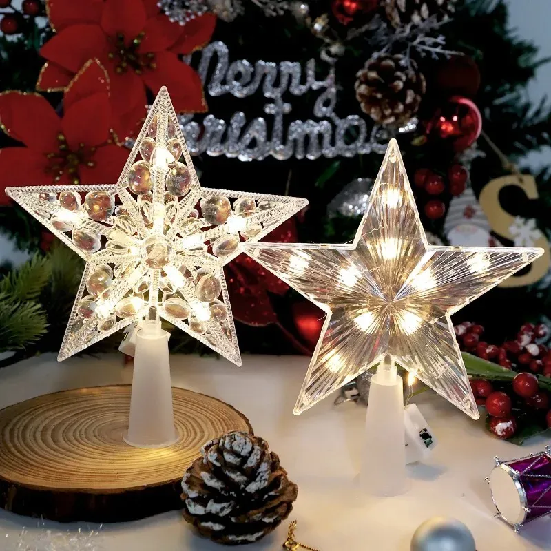 Glowing Glitter Star Tree Topper 2