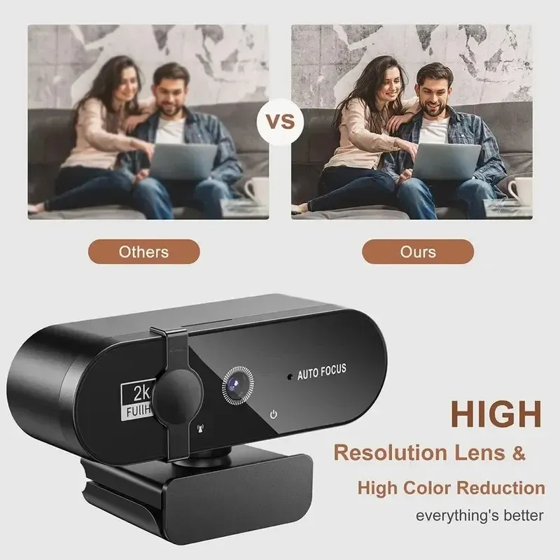 4K Mini USB Webcam with Mic 2