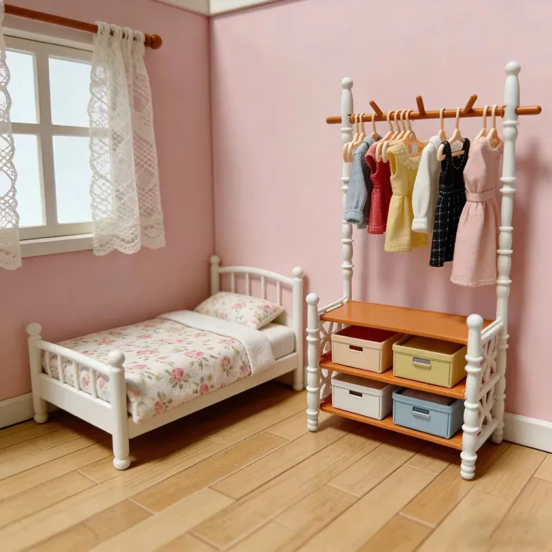 Miniature Wardrobe Dollhouse Furniture 3