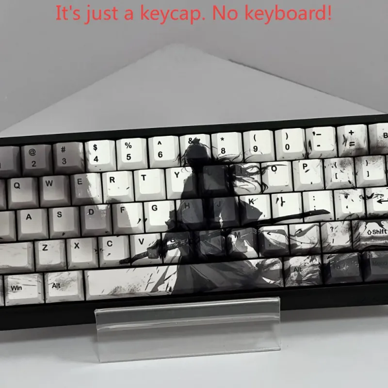 Samurai PBT Keycaps - Black/White 4