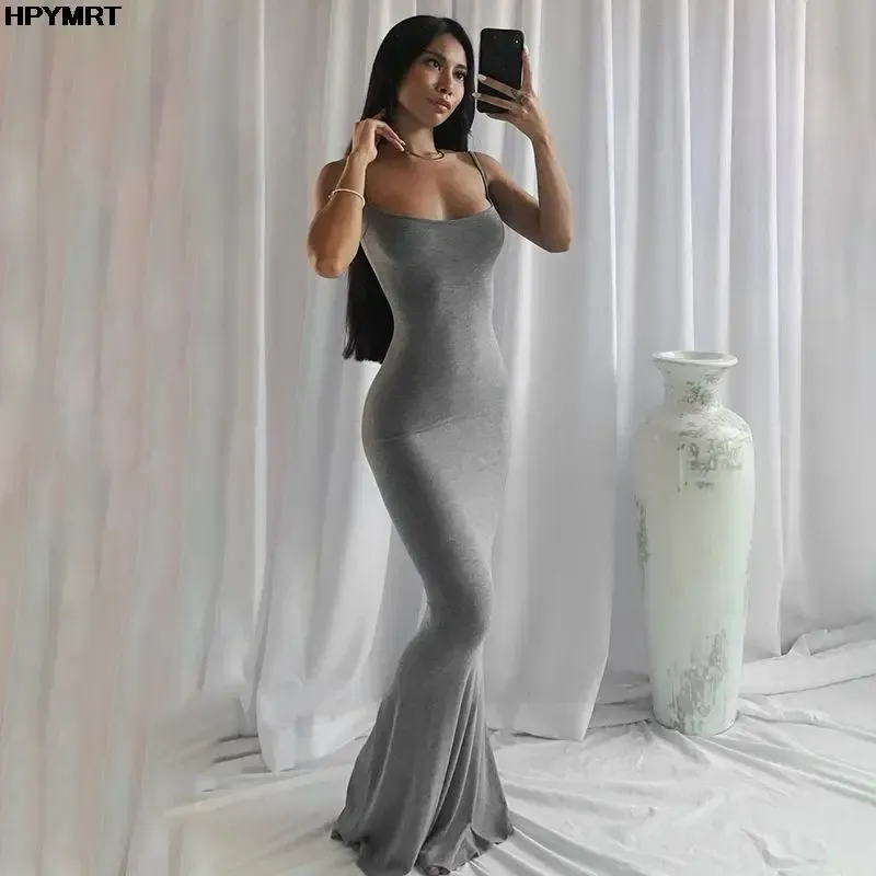 Strap Backless Long Maxi Dress 2