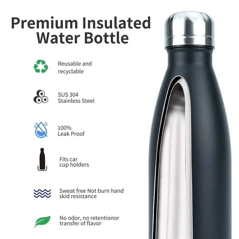 WATERSY 500ml Stainless Steel Insulated Bottle 5
