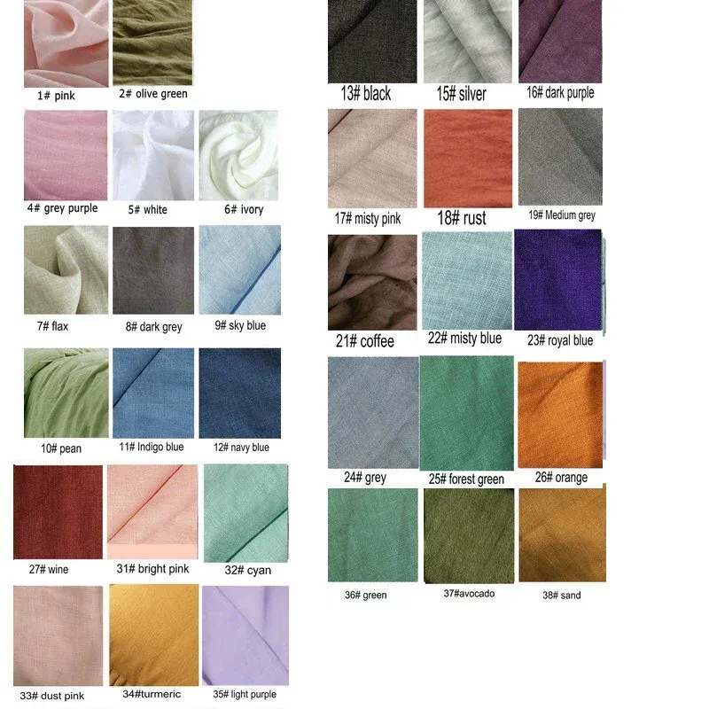 Washed Linen Sheet Set with Pillowcases 6
