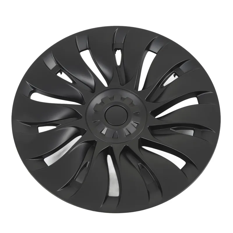 Tesla Model Y 19" Matte Black Hub Caps 6
