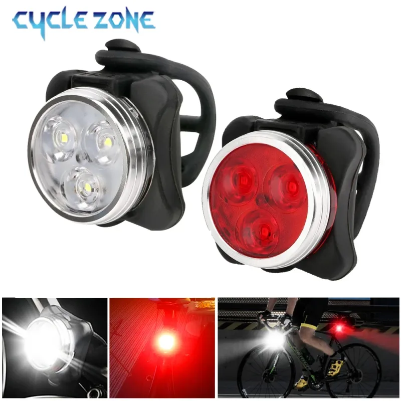 Rechargeable LED Bike Light Set 1