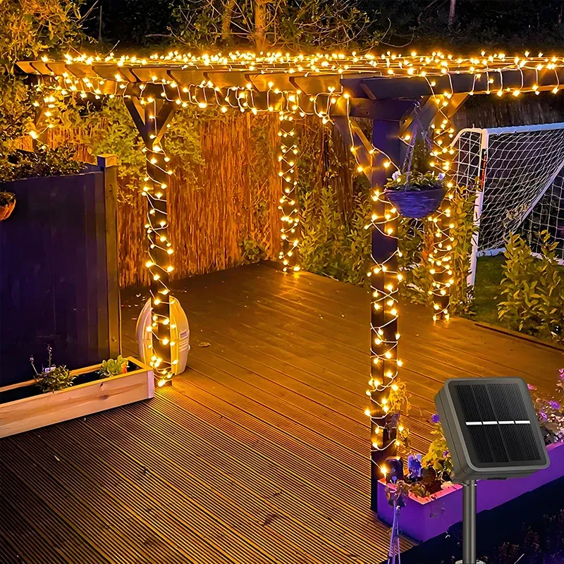 Solar Christmas Garland Lights 6
