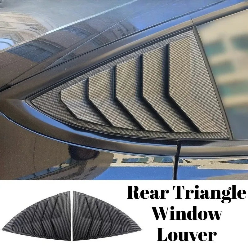 Tesla Model 3/Y Carbon Fiber Window Louvers 1