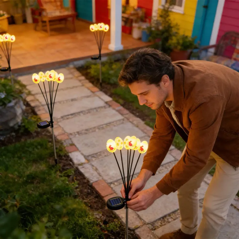 Solar Easter Egg Stake Lights 5