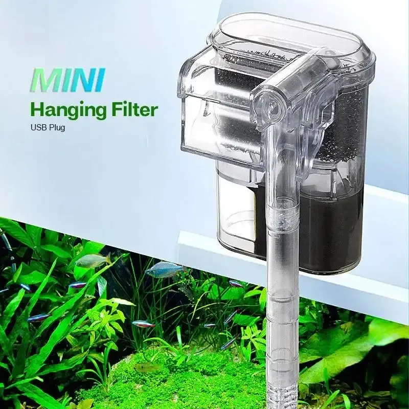 USB Mini Aquarium Filter 250L/H 5