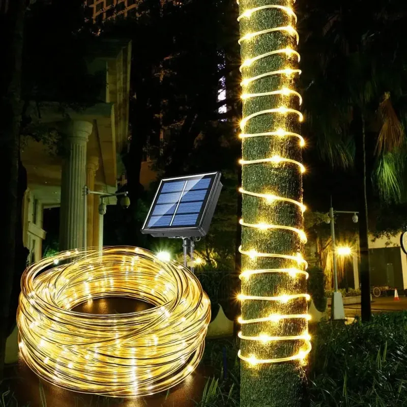 300 LED Solar Rope Strip Outdoor Fairy Lights 1