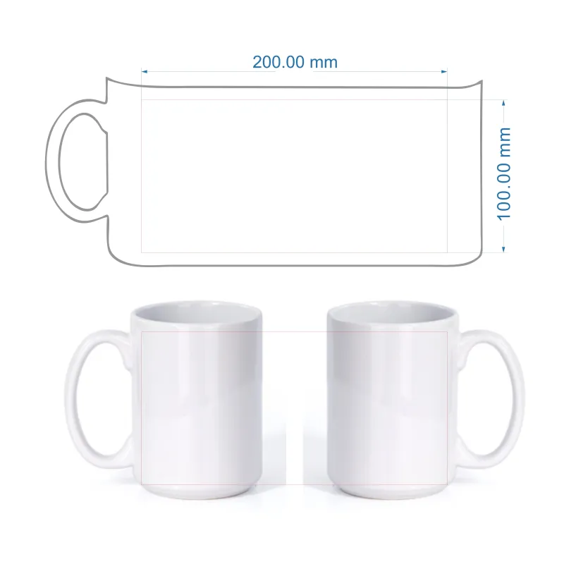 450ml Personalized Ceramic Mug – Custom Photo Print 2
