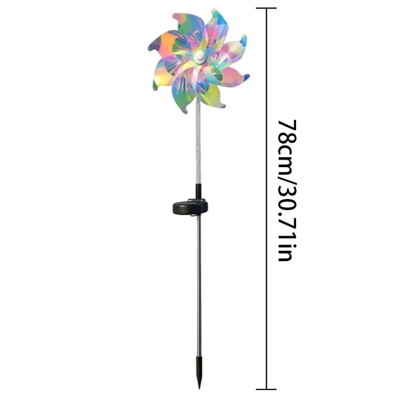 Solar Pinwheel Garden Lights (2pc) 6