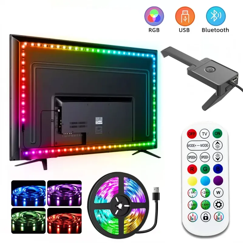 RGBIC LED TV Backlight Strip with AR Sensor 6
