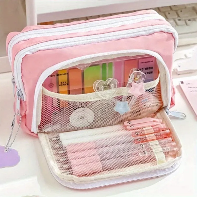 Kawaii 3-Layer Pen Organizer Pouch 5